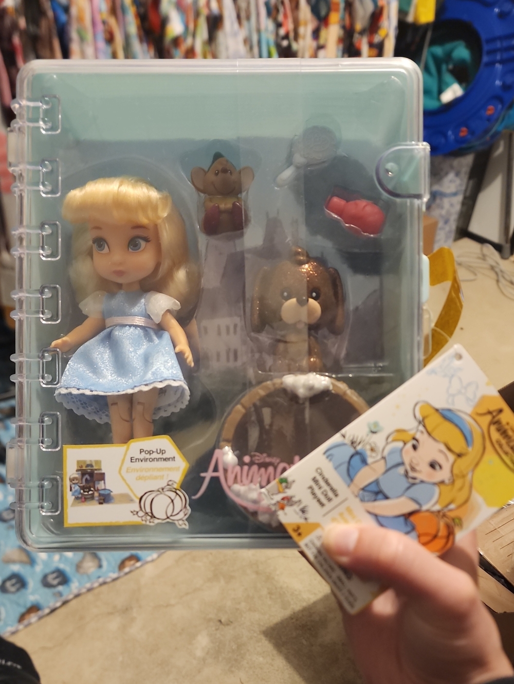 Disney Animators' Cinderella Mini Doll Playset with Accessories